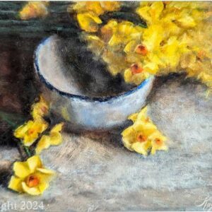 Original Oil Painting: Daffodils for you