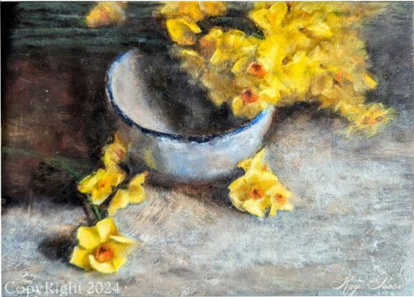 Original Oil Painting: Daffodils for you