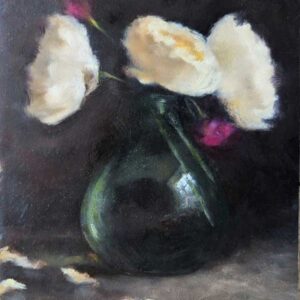 Original Oil Painting: Evening Roses